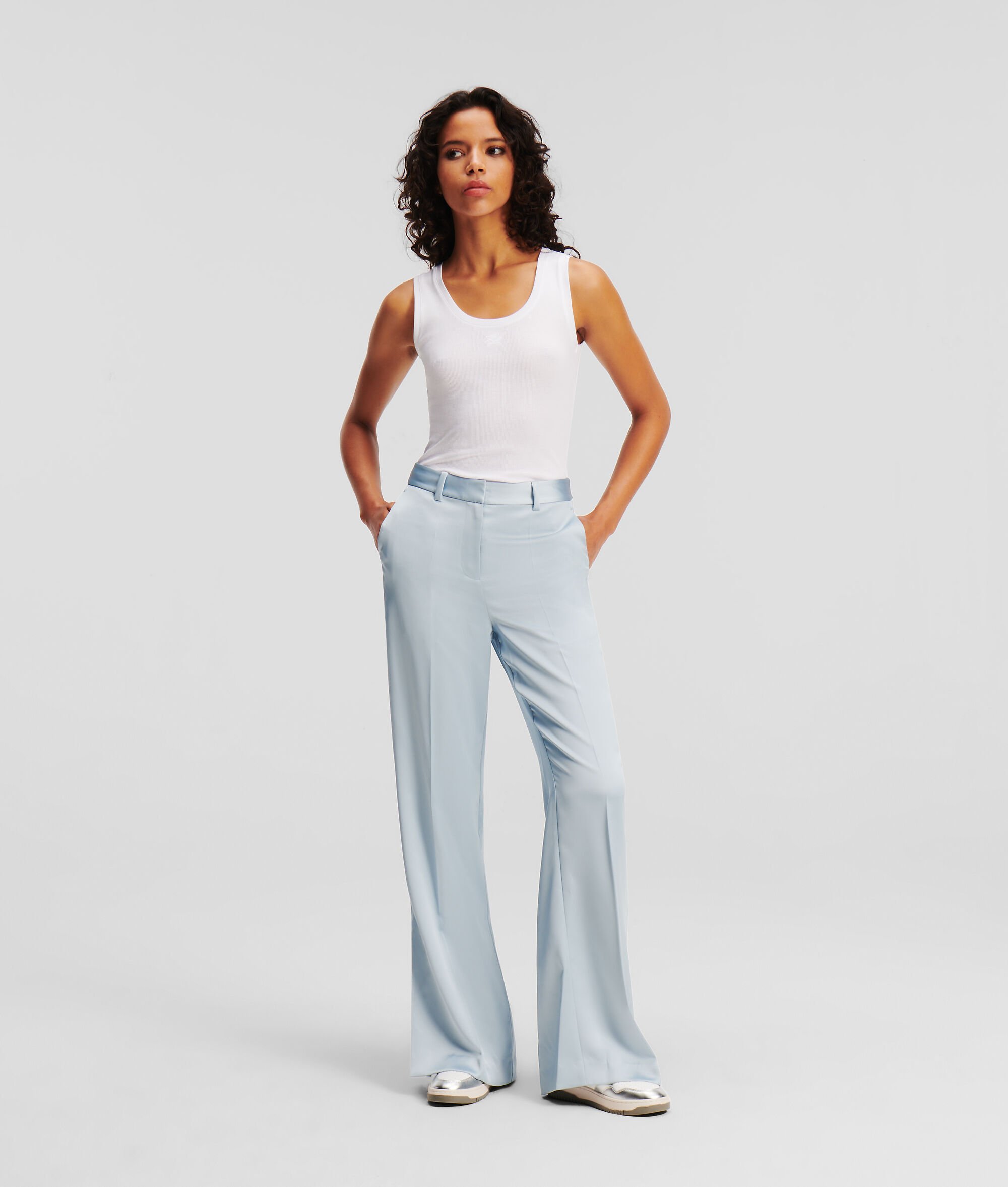 (image for) Unique Satin Tailored Trousers